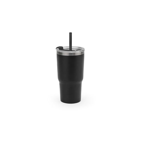 JOYNER M. Compact stainless steel travel cup (91% recycled) with vacuum insulated double wall and matt finish 600 mL JOYNER M. Compact stainless steel travel cup (91% recycled) with vacuum insulated double wall and matt finish 600 mL