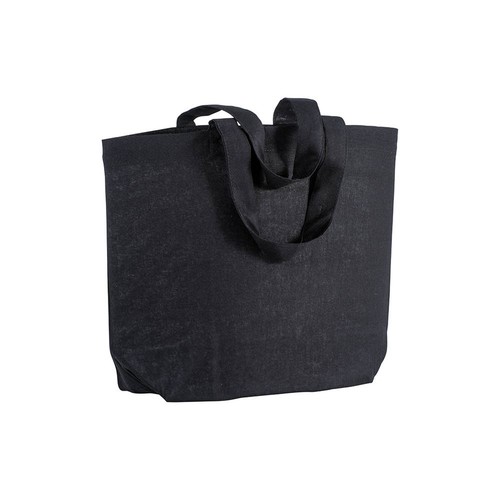 120 g/m2 cotton shopping bag, short handles and bottom gusset