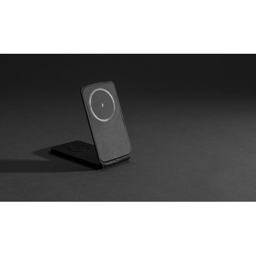 Chargeur magnétique 15W en PU recyclé RCS Swiss Peak Chargeur magnétique 15W en PU recyclé RCS Swiss Peak