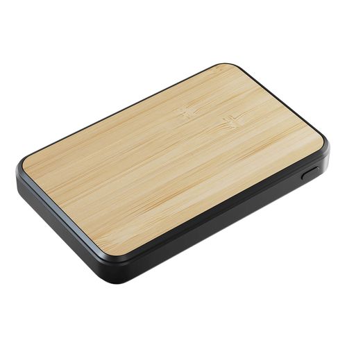 5,000mAh Power Bank in bamboo and recycled plastic - Core 5,000mAh Power Bank in bamboo and recycled plastic - Core
