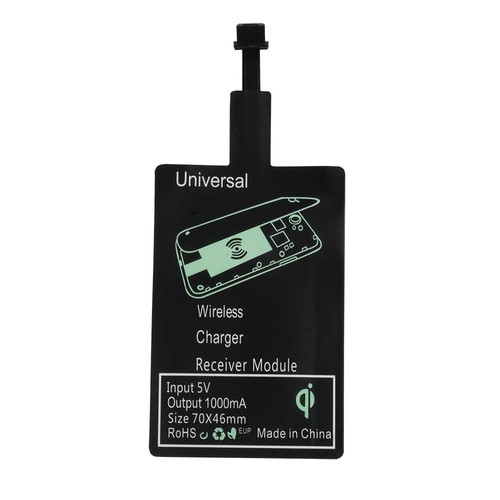 Qi wireless receiver with Micro USB connector