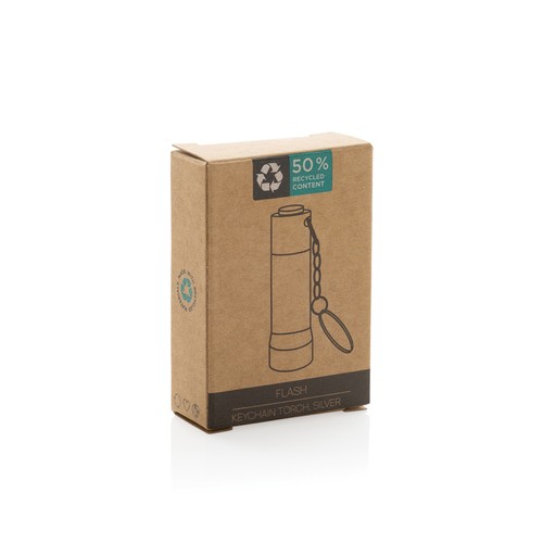 Flash RCS recycled aluminium keychain torch Flash RCS recycled aluminium keychain torch