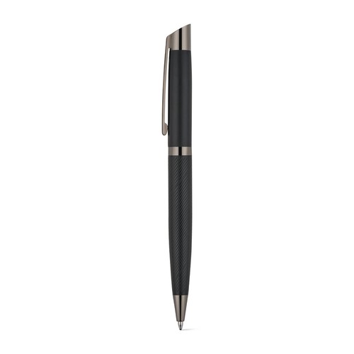 KINGSLEY. Ensemble composé d'un stylo à bille et d'un stylo roller en aluminium, avec encre bleue Dokumental