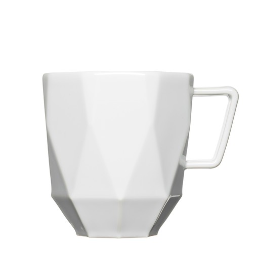 Shape 200 - Polygon Cup +3c partial decor outside + 2c inside rim decor