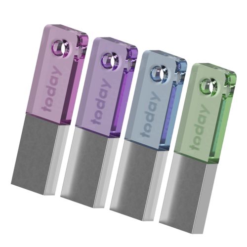 Metal and Plexiglas USB key Shark Color
