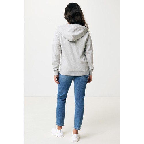 Felpa con cappuccio IQONIQ Abisko in cotone riciclato e zip