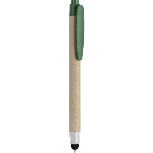 TOUCH SCREEN BALLPOINT PEN IN PLASTIC AND RECYCLED CARDBOARD