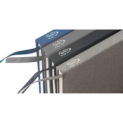 BOYD. A5 notebook in recycled polyester (100% rPET) with lined sheets BOYD. A5 notebook in recycled polyester (100% rPET) with lined sheets