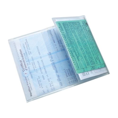 PORTE-CARTE GRISE PVC STAND. PORTE-CARTE GRISE PVC STAND.