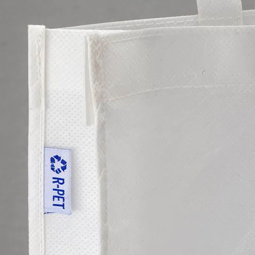 80 g/m2 R-pet shopping bag , with 65 cm long handles and gusset