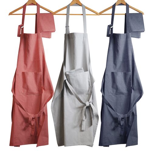 Apron and cloth set STRIPCOOK Apron and cloth set STRIPCOOK