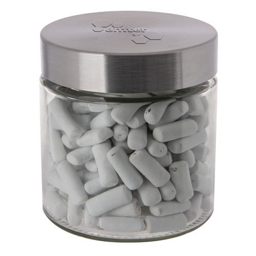 Bocal en verre de 0,9 litre avec embossage, rempli de bonbons Bocal en verre de 0,9 litre avec embossage, rempli de bonbons