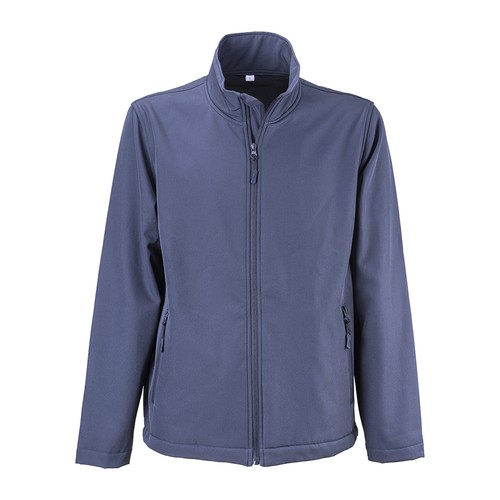 Veste softshell avec intérieur polaire, deux poches latérales et fermeture éclair