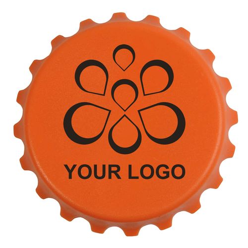 ABS and metal, bottle top-shaped, screw-top and bottle opener with magnets