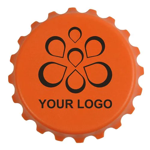 ABS and metal, bottle top-shaped, screw-top and bottle opener with magnets