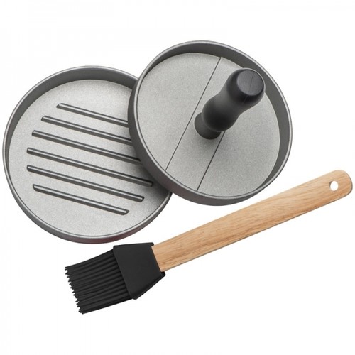 Burger press with silicone brush TEXAS