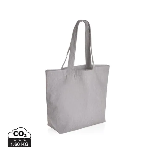 Impact Aware™ re-canvas shopper met vakje 240gsm ongeverfd Impact Aware™ re-canvas shopper met vakje 240gsm ongeverfd
