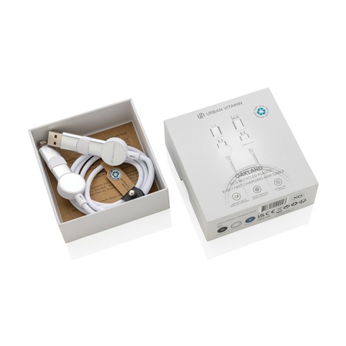 Oakland 1.2meter RCS rplastic 6-in-1 fast charging 45W kabel