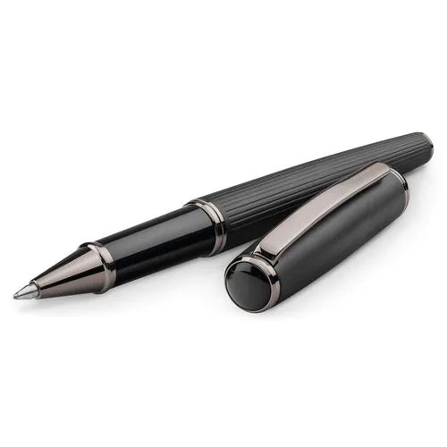 IMPERIO. Metal rollerball and ballpoint set with twist mechanism