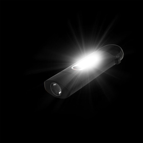 COB flashlight with carabiner