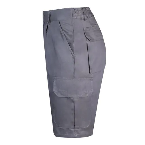 VL CHIONE. Bermuda sergé, multipoches (200g/m²), en coton (35%) et polyester (65%)