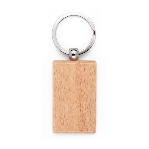 STEWIE. Rectangular keyring in beech wood STEWIE. Rectangular keyring in beech wood