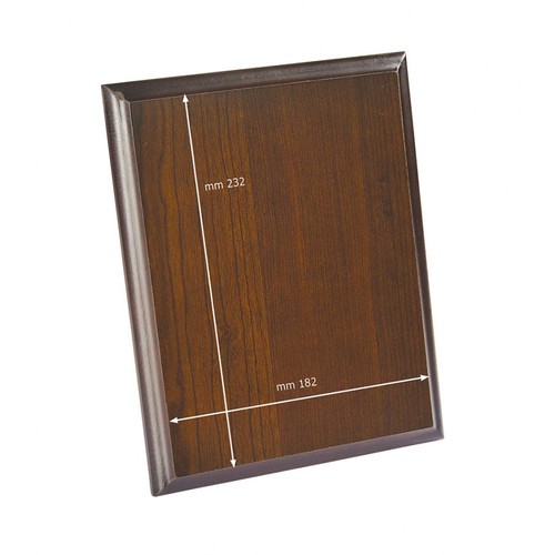 PLAQUE RECTANGULAR WALNUT 250x200x15 MM