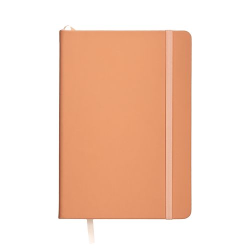 Cahier avec couverture en PU aux couleurs pastel et fermeture élastique