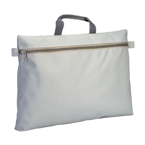 600d polyester document folder, with handle and zipper closure