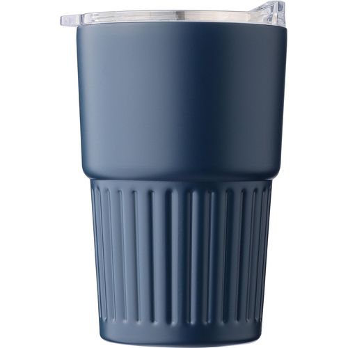Recycled stainless steel double-walled travel mug (450 ml) Calo Recycled stainless steel double-walled travel mug (450 ml) Calo