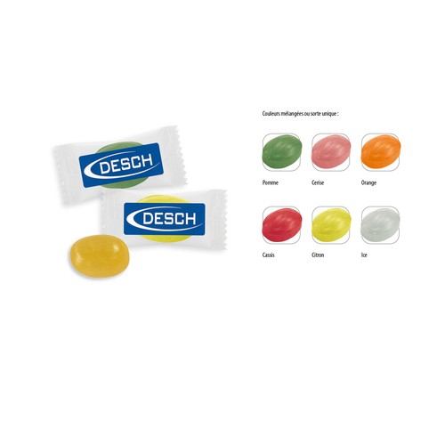 Bonbon en flowpack, Bonbon Cerise