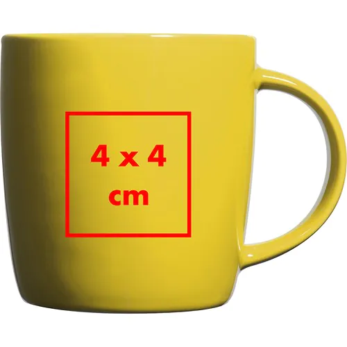 Porcelain cup, white inside and coloured outside Porcelain cup, white inside and coloured outside