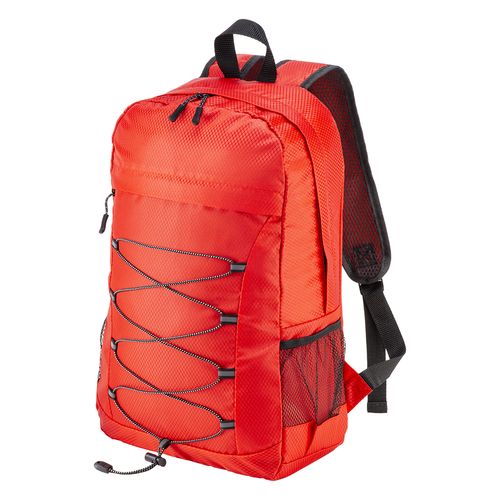 210D RIPSTOP polyester retractable backpack with 4 pockets whome two mesh side pockets
