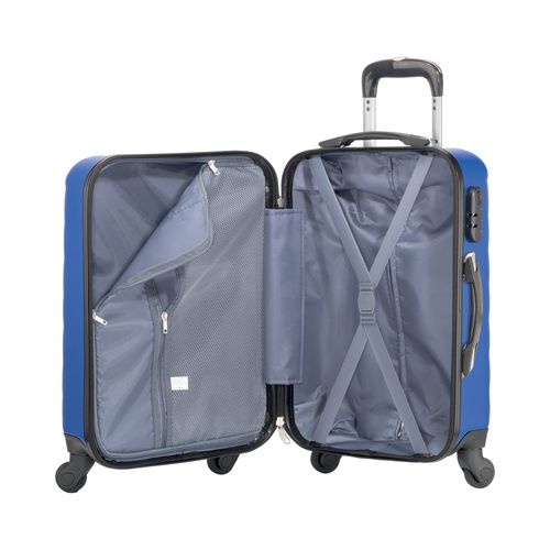 Rigid 20-inch ABS trolley with security lock and 4 swivel wheels Rigid 20-inch ABS trolley with security lock and 4 swivel wheels