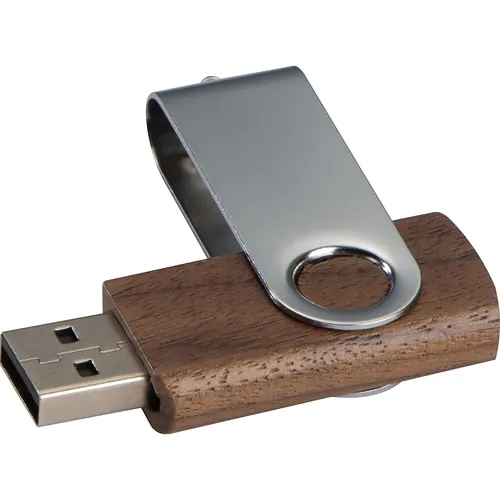 Twist USB Stick with dark wood cover Twist USB Stick with dark wood cover