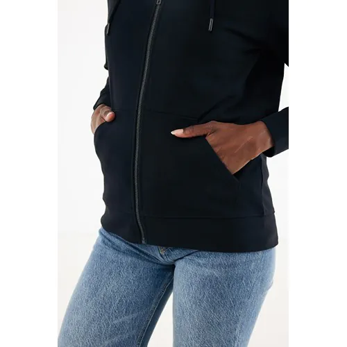 Felpa con cappuccio IQONIQ Abisko in cotone riciclato e zip Felpa con cappuccio IQONIQ Abisko in cotone riciclato e zip