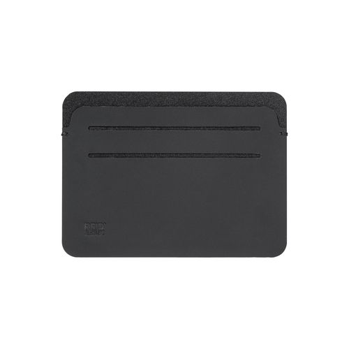 Anti-RFID card holder made of soft PU. With six card compartments and RFID logo