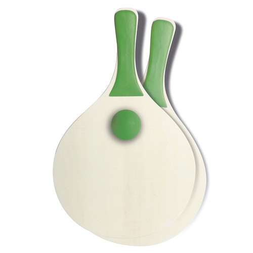 BEACH RACKETS IN WOODEN AND PLASTIC