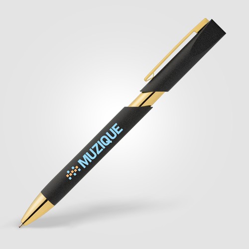 Aurelia Recycled Plastic Gold Trim Pen Aurelia Recycled Plastic Gold Trim Pen
