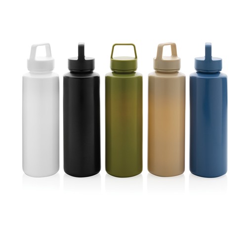 Bouteille 500ml en PP recyclé RCS et avec poignée Bouteille 500ml en PP recyclé RCS et avec poignée