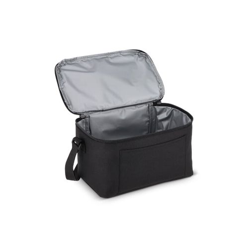 600D gerecycled PET koeltas voor 6 blikjes 25 x 14.5 x 15.5 cm 5 L