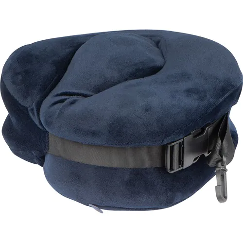 Almohada de cuello de felpa con banda de cierre