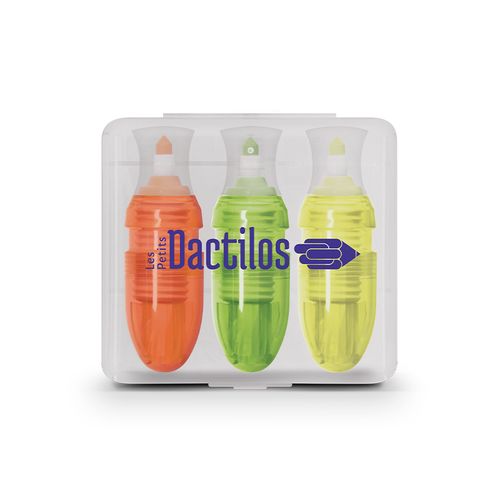 CAJA DE 3 DESTACADORES