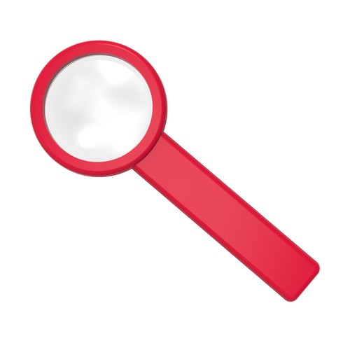 Magnifying glass with handle "Handle 5 x" Magnifying glass with handle "Handle 5 x"