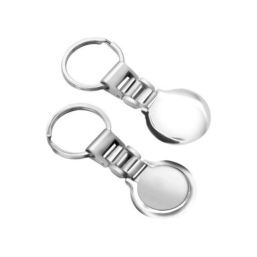 PORTE-CLÉS ROND / MAILLONS SATINÉS