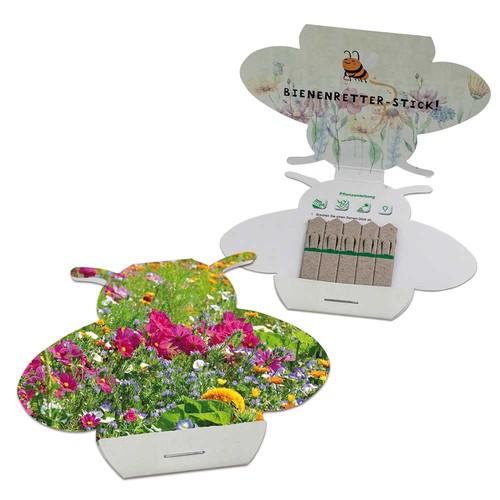 Bâtonnets de graines - abeille - Mélange de fleurs d'été