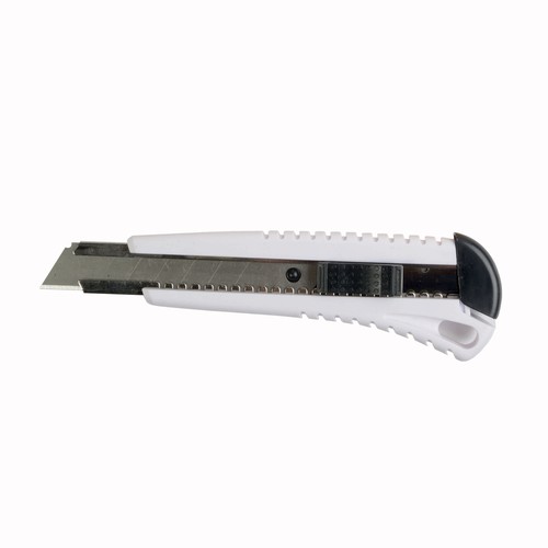 ABS Stanley knife with locking mechanism, large, 2 spare blades ABS Stanley knife with locking mechanism, large, 2 spare blades