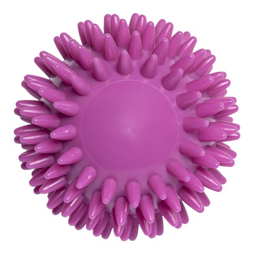 Balle de massage hérisson avec gaufrage rond (78 mm, couleur personnalisée), "Made in Germany"