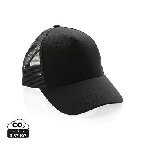Casquette filet 5 panneaux coton recyclé Impact AWARE™ Casquette filet 5 panneaux coton recyclé Impact AWARE™