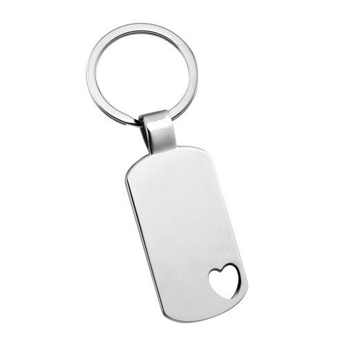 Key chain rectangular heart-shaped hole Key chain rectangular heart-shaped hole